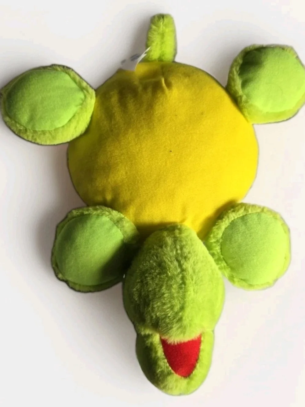 Green Tie Dye Sea Turtle Plush Stuffed Animal Tired Green Eyes Toy
